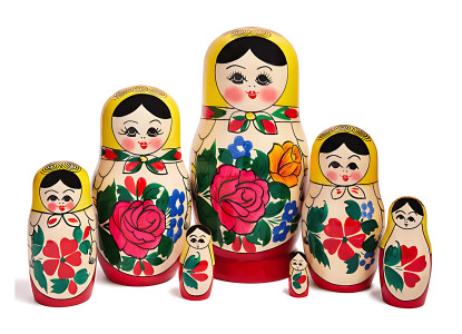 Матрешка 7 в 1 "Россияночка"
