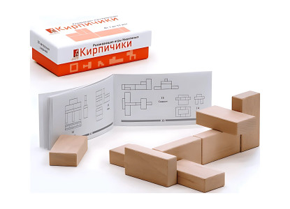 Кирпичики Никитина с авторской методикой-инструкцией - игра для развития