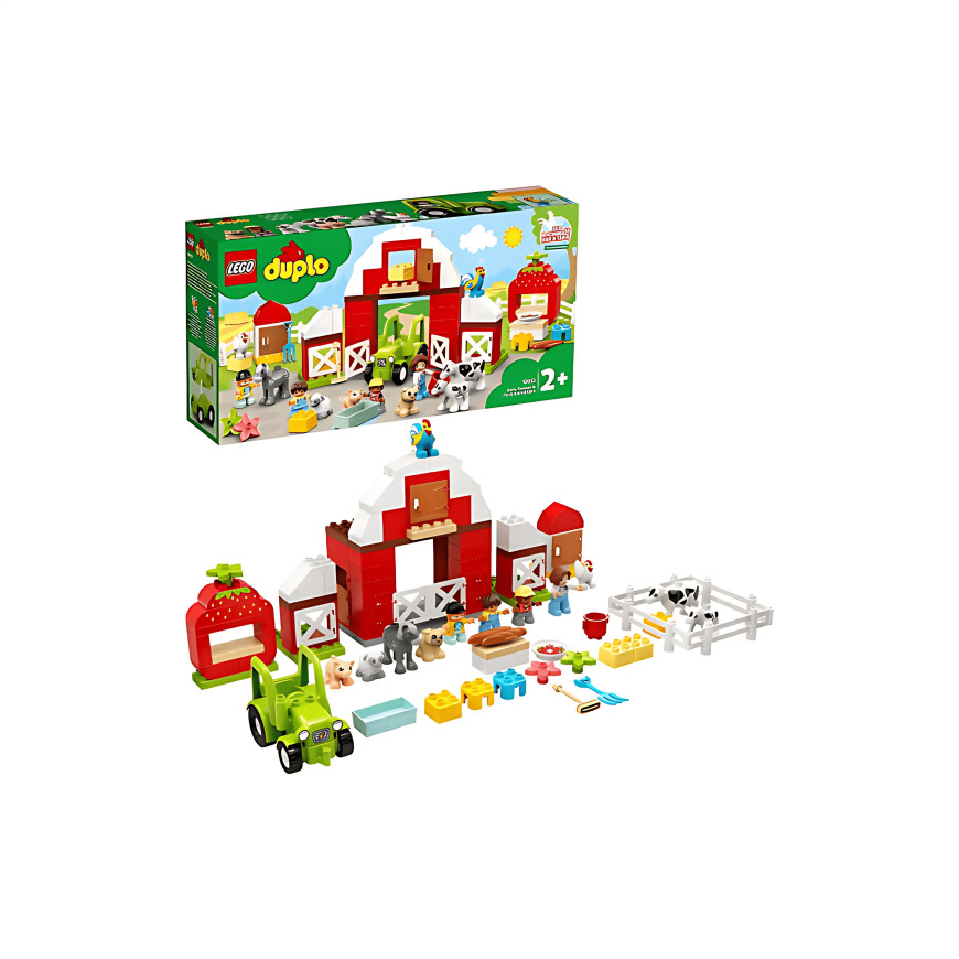 Конструктор LEGO Фермерский трактор, домик и животные