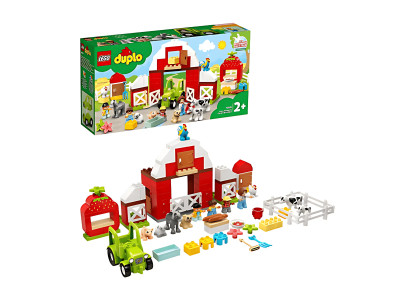 Конструктор LEGO Фермерский трактор, домик и животные