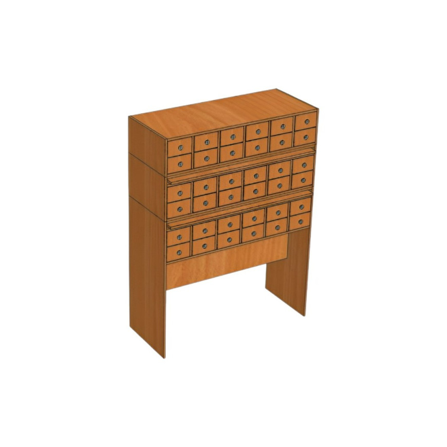 Шкаф каталожный 3-секционный "ШБ.Кт.3"